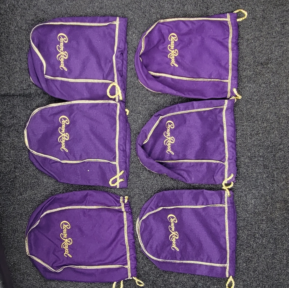 6 Crown Royal Bags.